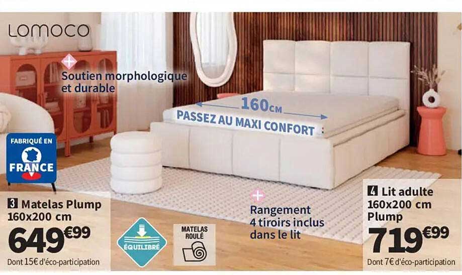 Matelas Plump 160x200 cm