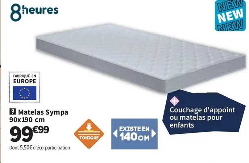 Matelas Sympa 90x190 cm