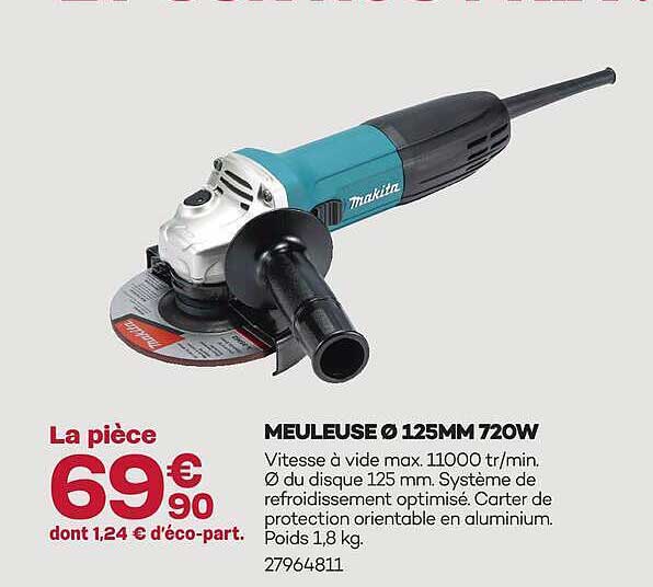 MEULEUSE Ø 125MM 720W