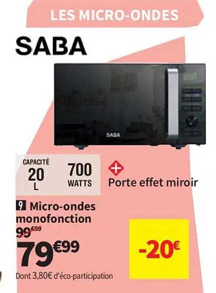 Micro-ondes monofonction