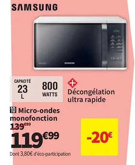 Micro-ondes monofonction