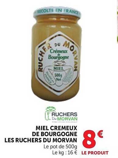 MIEL CREMEUX DE BOURGOGNE LES RUCHERS DU MORVAN