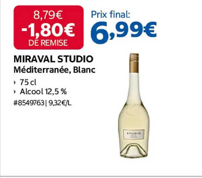 MIRAVAL STUDIO Méditerranée, Blanc