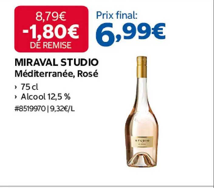 MIRAVAL STUDIO Méditerranée, Rosé