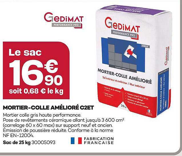 MORTIER-COLLE AMÉLIORÉ C2ET