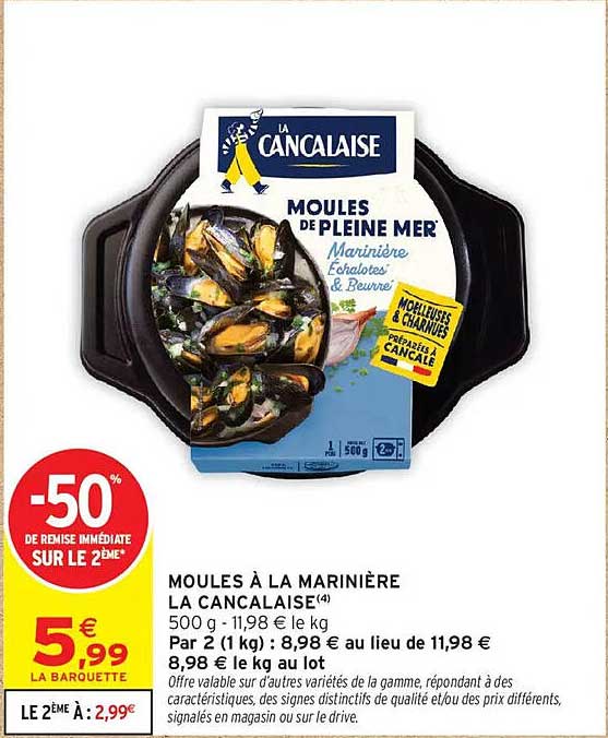 MOULES À LA MARINIÈRE LA CANCALAISE