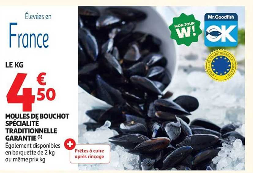 MOULES DE BOUCHOT SPÉCIALITÉ TRADITIONNELLE GARANTIE