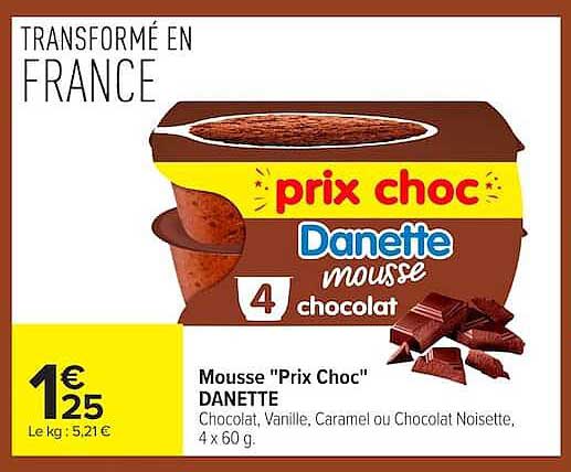 Mousse "Prix Choc" DANETTE