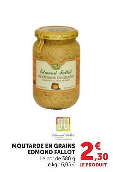 MOUTARDE EN GRAINS EDMOND FALLOT