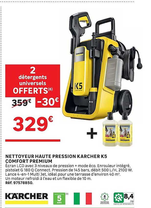 NETTOYEUR HAUTE PRESSION KARCHER K5 COMFORT PREMIUM