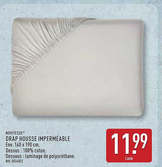NOVITESSE® DRAP HOUSSE IMPERMÉABLE