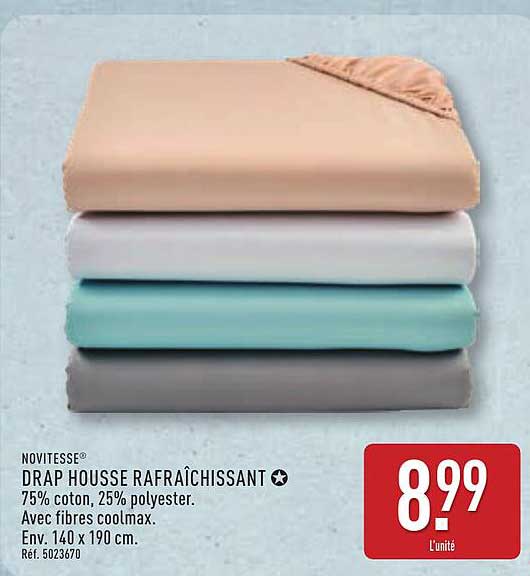 NOVITESSE® DRAP HOUSSE RAFRAÎCHISSANT