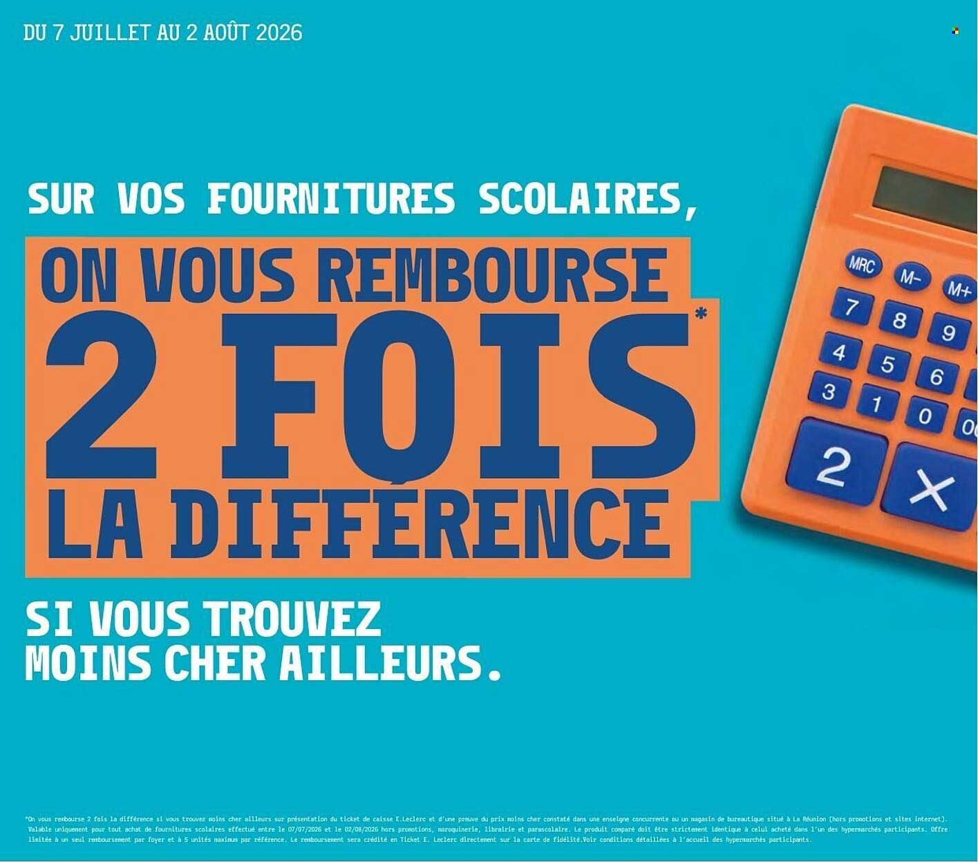 ON VOUS REMBOURSE 2 FOIS LA DIFFERENCE