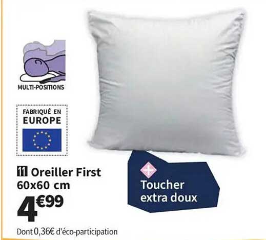 Oreiller First 60x60 cm