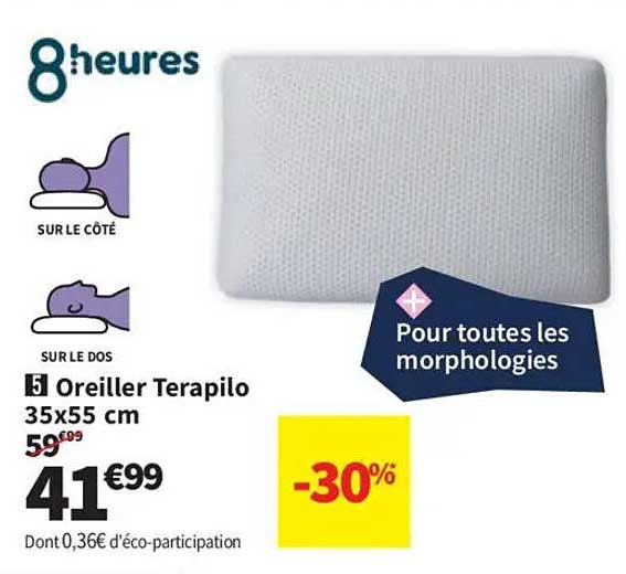 Oreiller Terapilo 35x55 cm