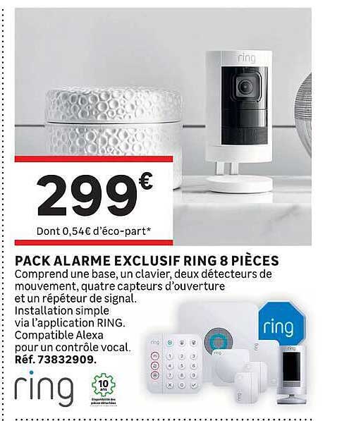 PACK ALARME EXCLUSIF RING 8 PIÈCES