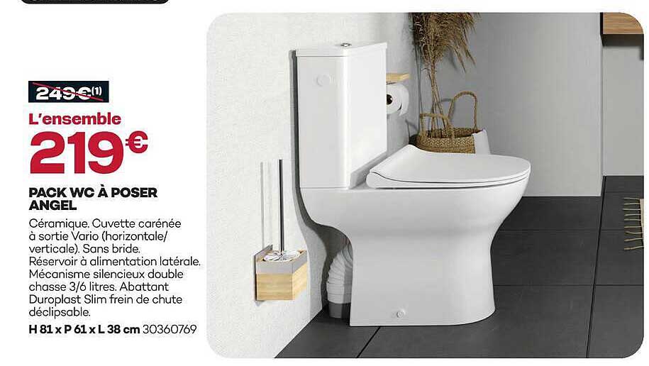 PACK WC À POSER ANGEL