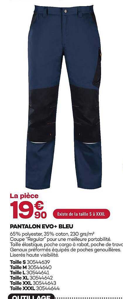 PANTALON EVO+ BLEU