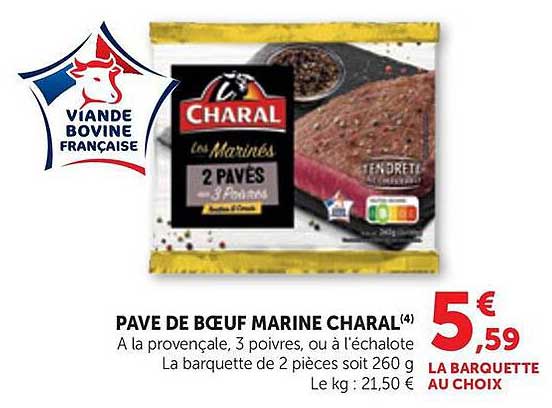 PAVE DE BŒUF MARINE CHARAL