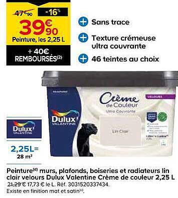 Peinture, les 2,25 L