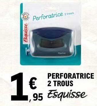 PERFORATRICE 2 TROUS Esquisse