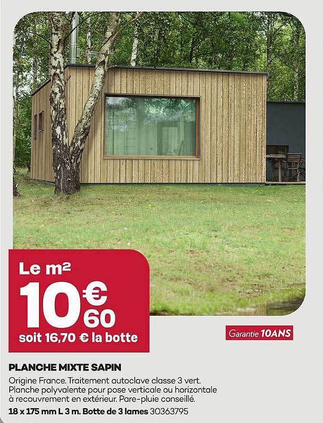 PLANCHE MIXTE SAPIN