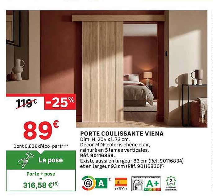 PORTE COULISSANTE VIENA