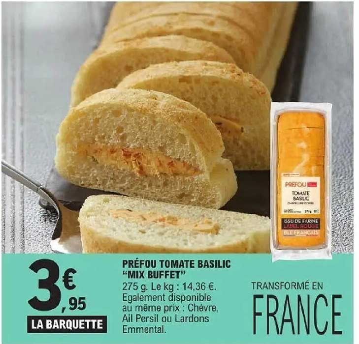 PRÉFOU TOMATE BASILIC “MIX BUFFET”