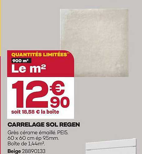 QUANTITÉS LIMITÉES* 900 m² Le m²