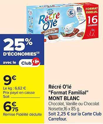 Récré O'lé "Format Familial" MONT BLANC
