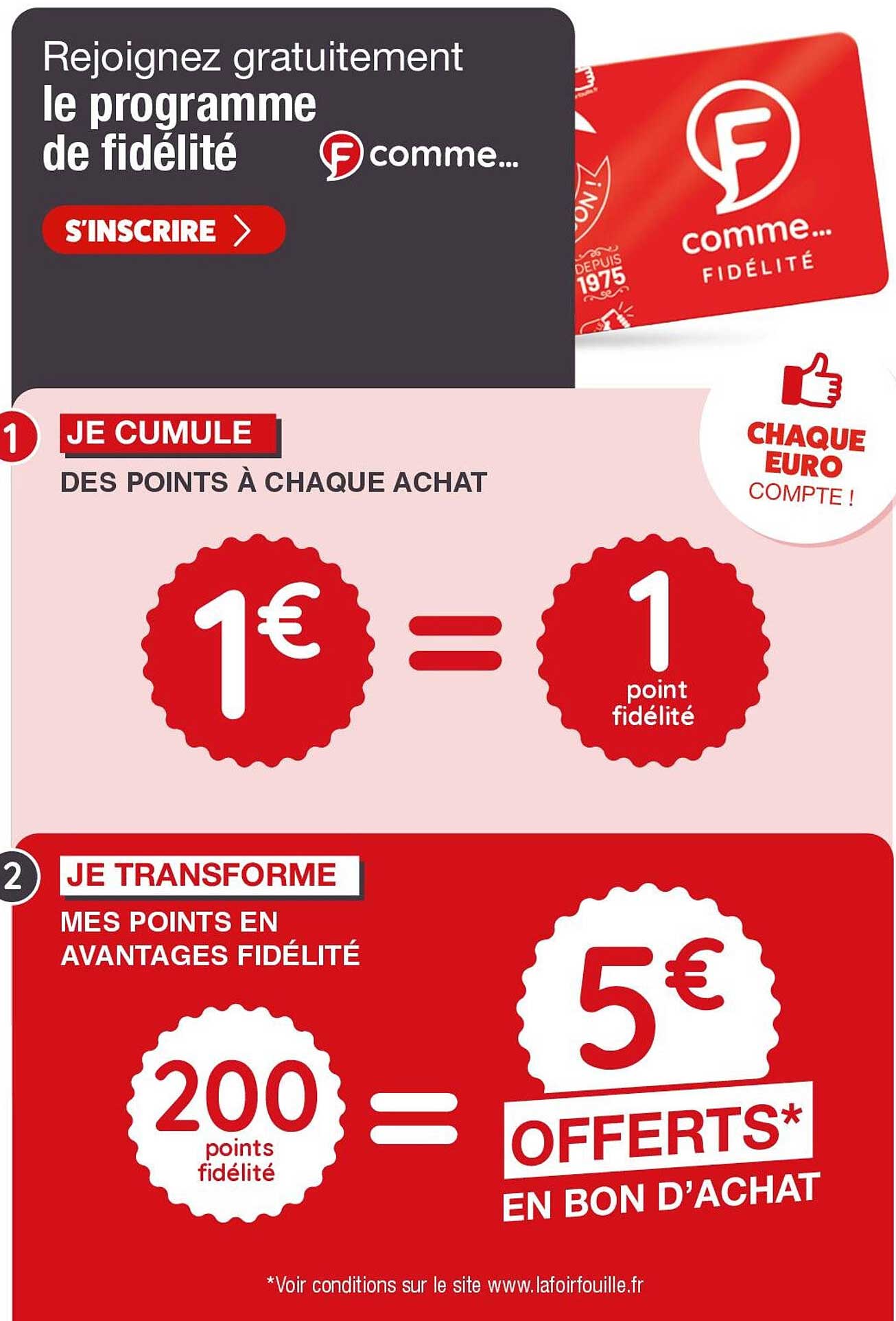 Rejoignez gratuitement le programme de fidélité comme...