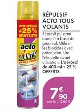 RÉPULSIF ACTO TOUS VOLANTS
