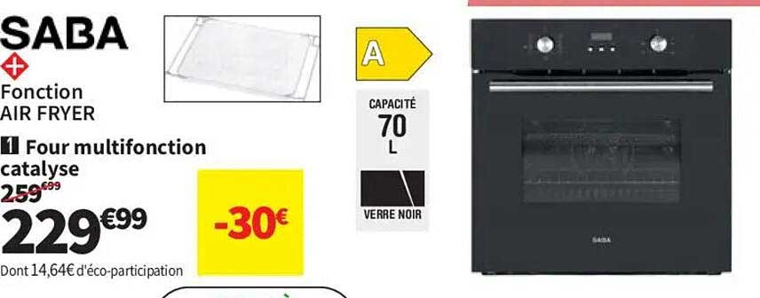 SABA Fonction AIR FRYER Four multifonction catalyse
