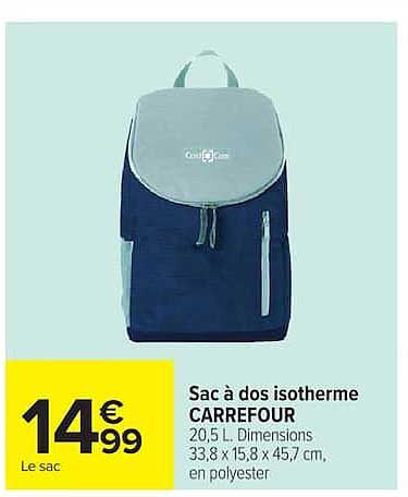 Sac à dos isotherme CARREFOUR