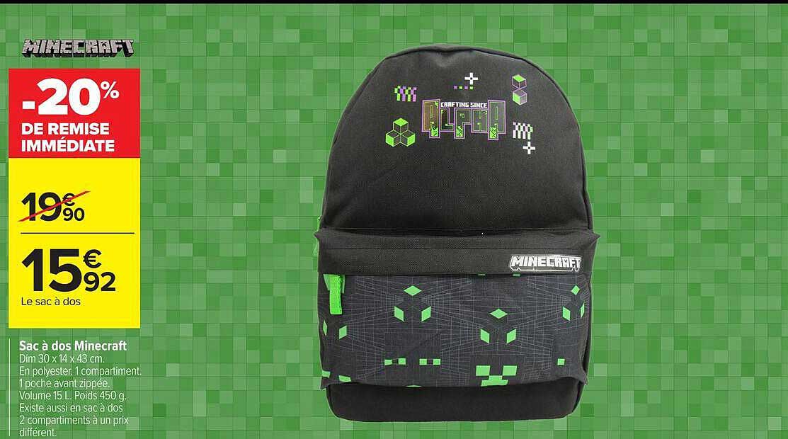 Sac à dos Minecraft