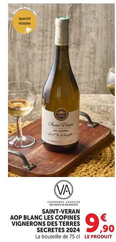 SAINT-VERAN AOP BLANC LES COPINES VIGNERONS DES TERRES SECRETES 2024