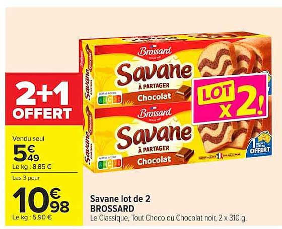 Savane lot de 2 BROSSARD