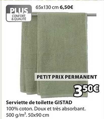 Serviette de toilette GISTAD