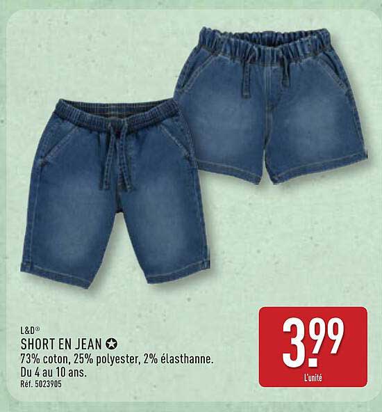 SHORT EN JEAN