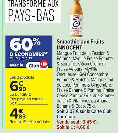 Smoothie aux Fruits INNOCENT