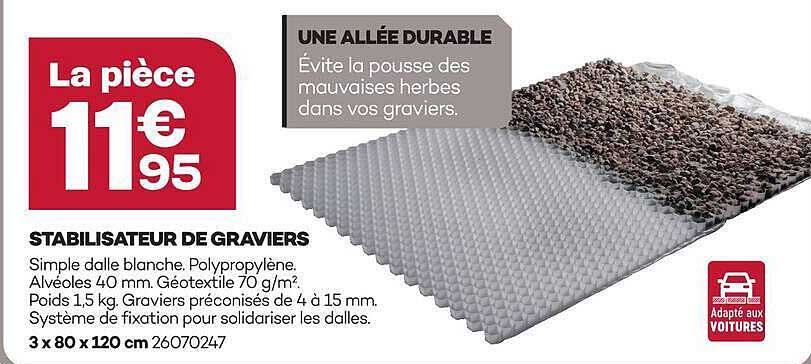 STABILISATEUR DE GRAVIERS