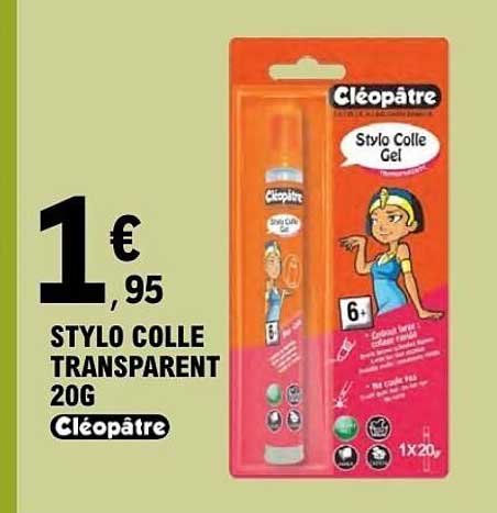 STYLO COLLE TRANSPARENT 20G Cléopâtre