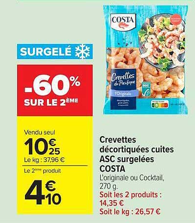 SURGELÉ -60% SUR LE 2ÈME