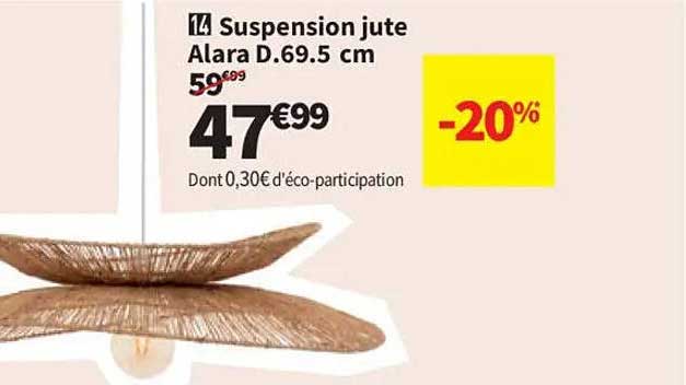 Suspension jute Alara D.69.5 cm