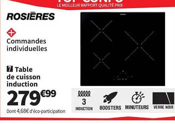 Table de cuisson induction