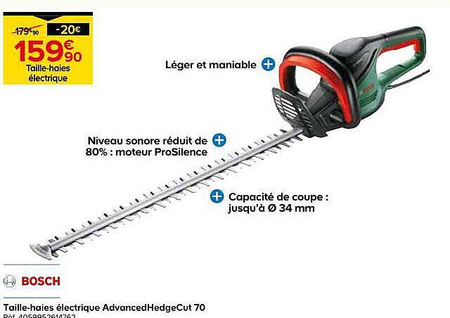Taille-haies électrique AdvancedHedgeCut 70