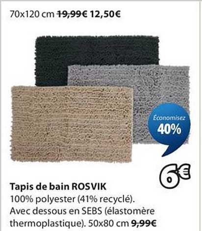 Tapis de bain ROSVIK