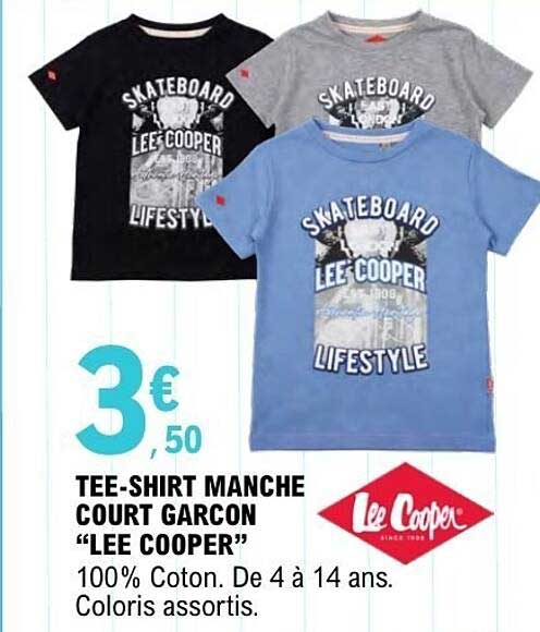 TEE-SHIRT MANCHE COURT GARCON “LEE COOPER”