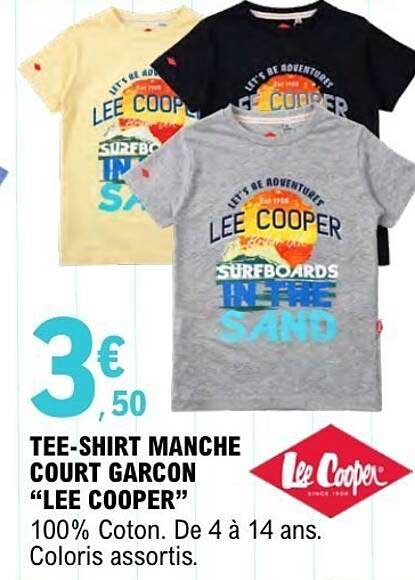 TEE-SHIRT MANCHE COURT GARCON “LEE COOPER”