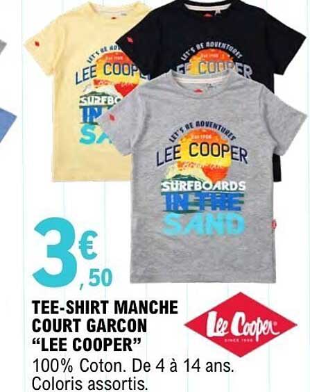 TEE-SHIRT MANCHE COURT GARCON “LEE COOPER”